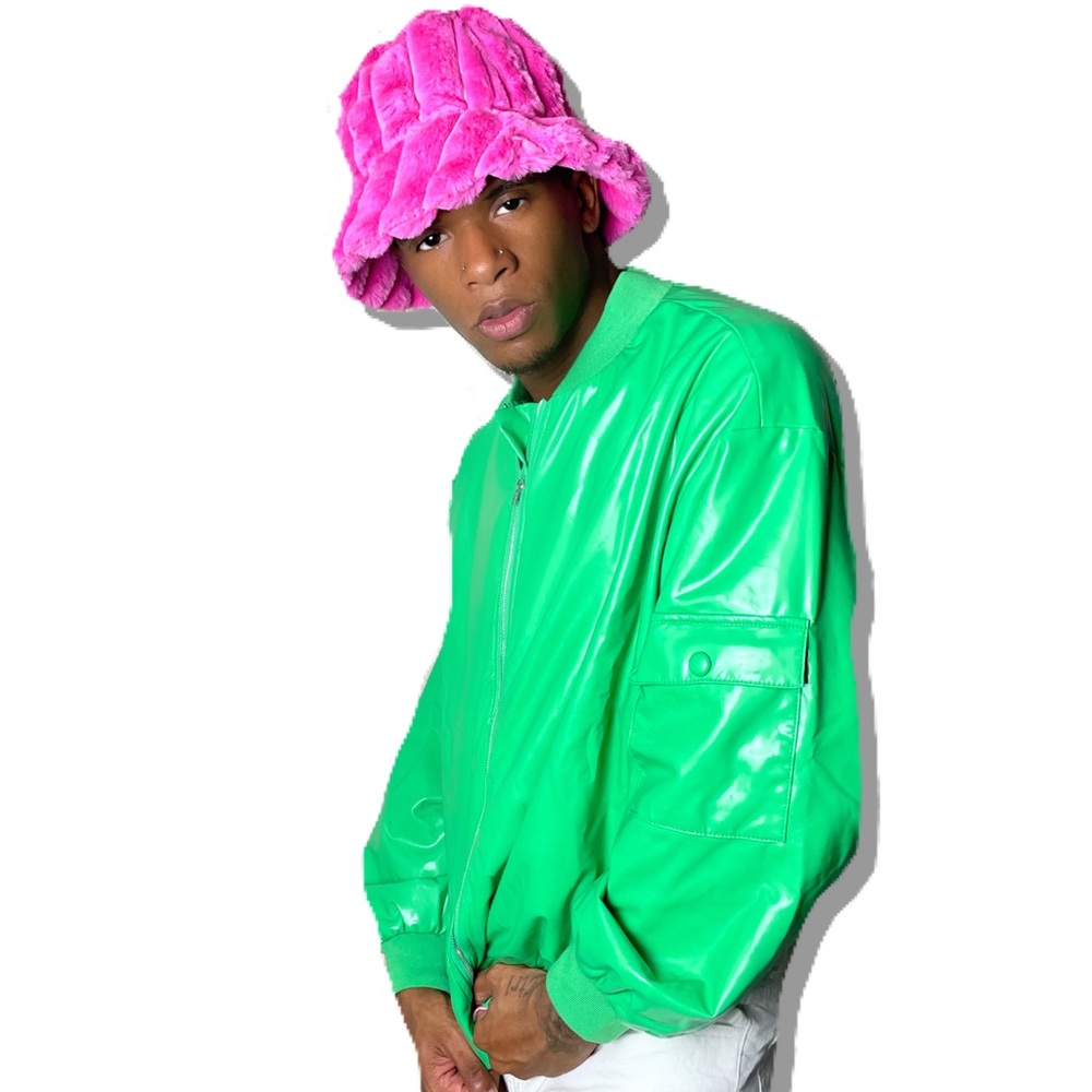 LIT GREEN POCKET JACKET